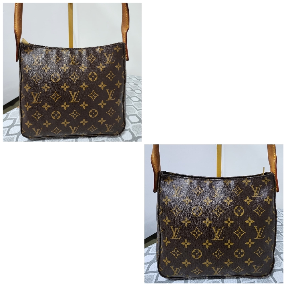 LOUIS VUITTON Monogram Canvas Looping MM Shoulder Bag Brown - Picture 9 of 15